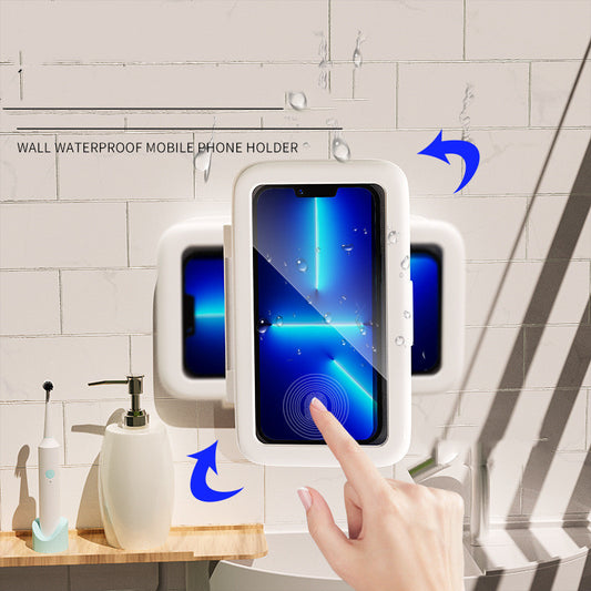 Waterproof shower phone holder- touch screen case