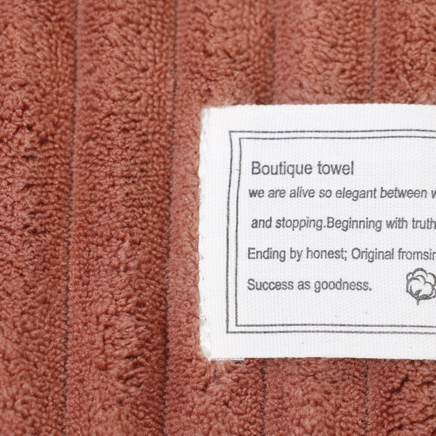 Raw N Beauty Plush Ribbed Body Towel