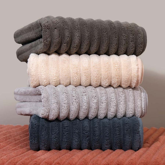 Raw N Beauty Plush Ribbed Body Towel